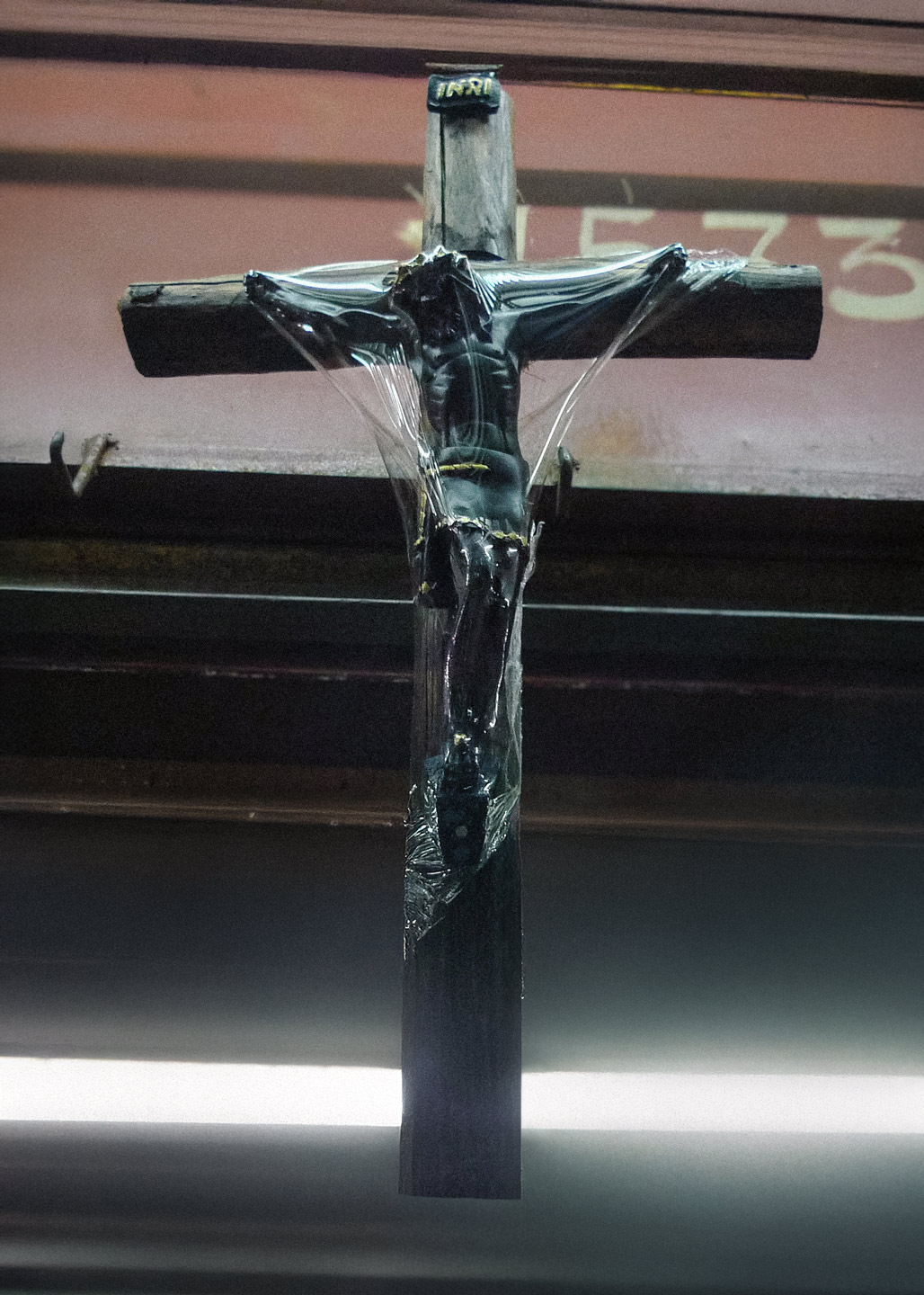 Croix catholique plastifiée Mexique – photo artistique