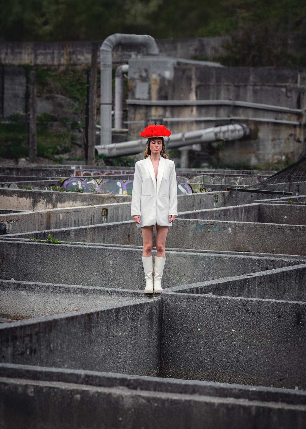 Portrait mode squat côte basque – style lifestyle